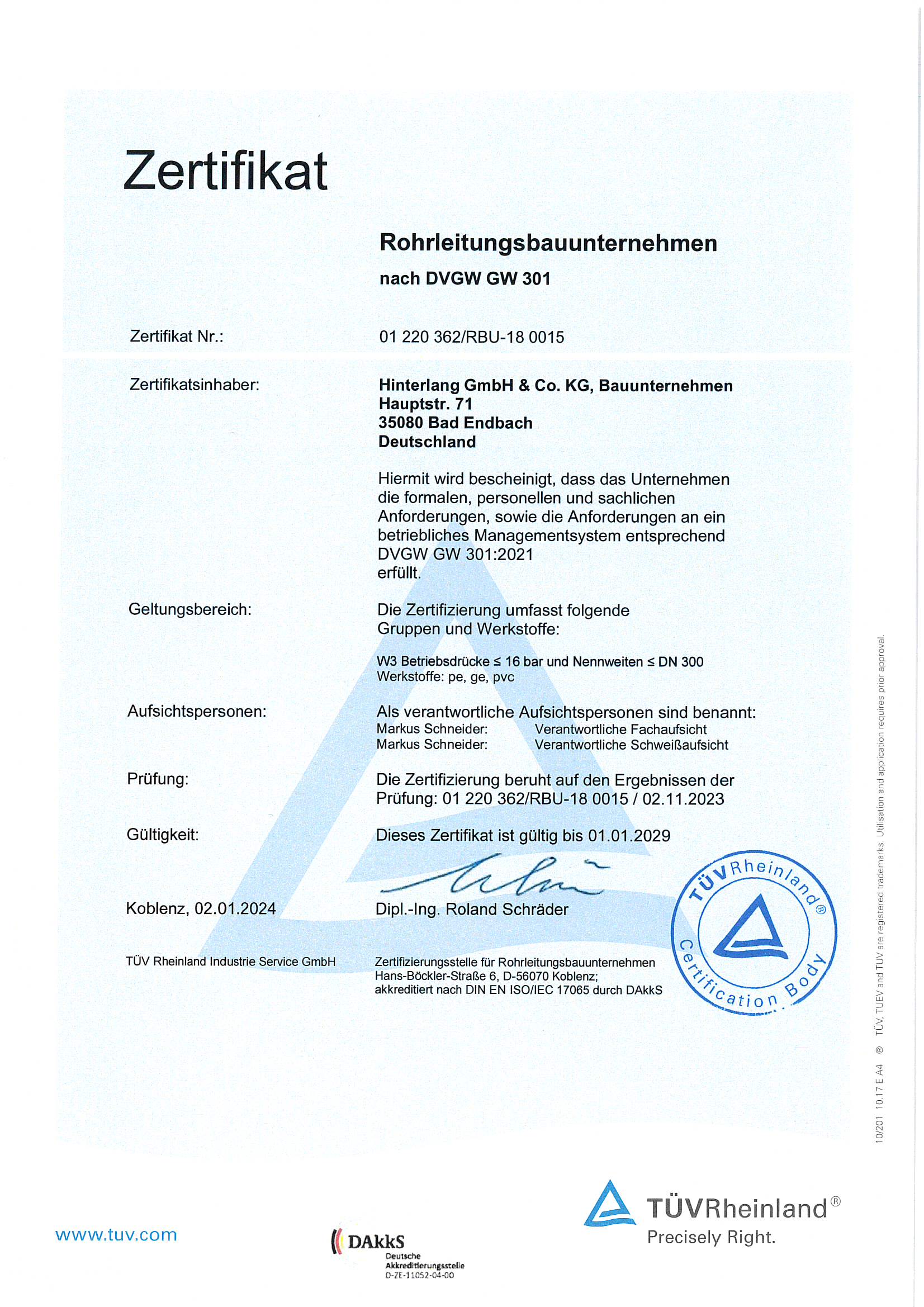 DVGW-GW 301 bis 2029-01-01